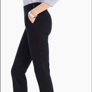jcrew Martie navy slim crop pant